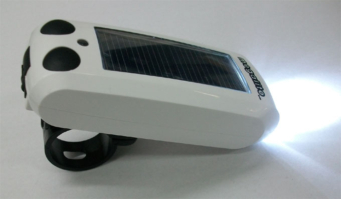 Solar bicycle light