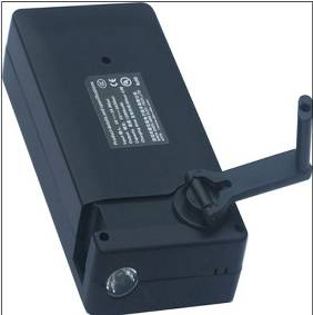 12, 000 mAh Hand Crank Flashlight Charger with Torch