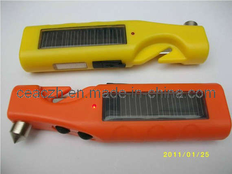 Life-Saving Hammer with Flashlight