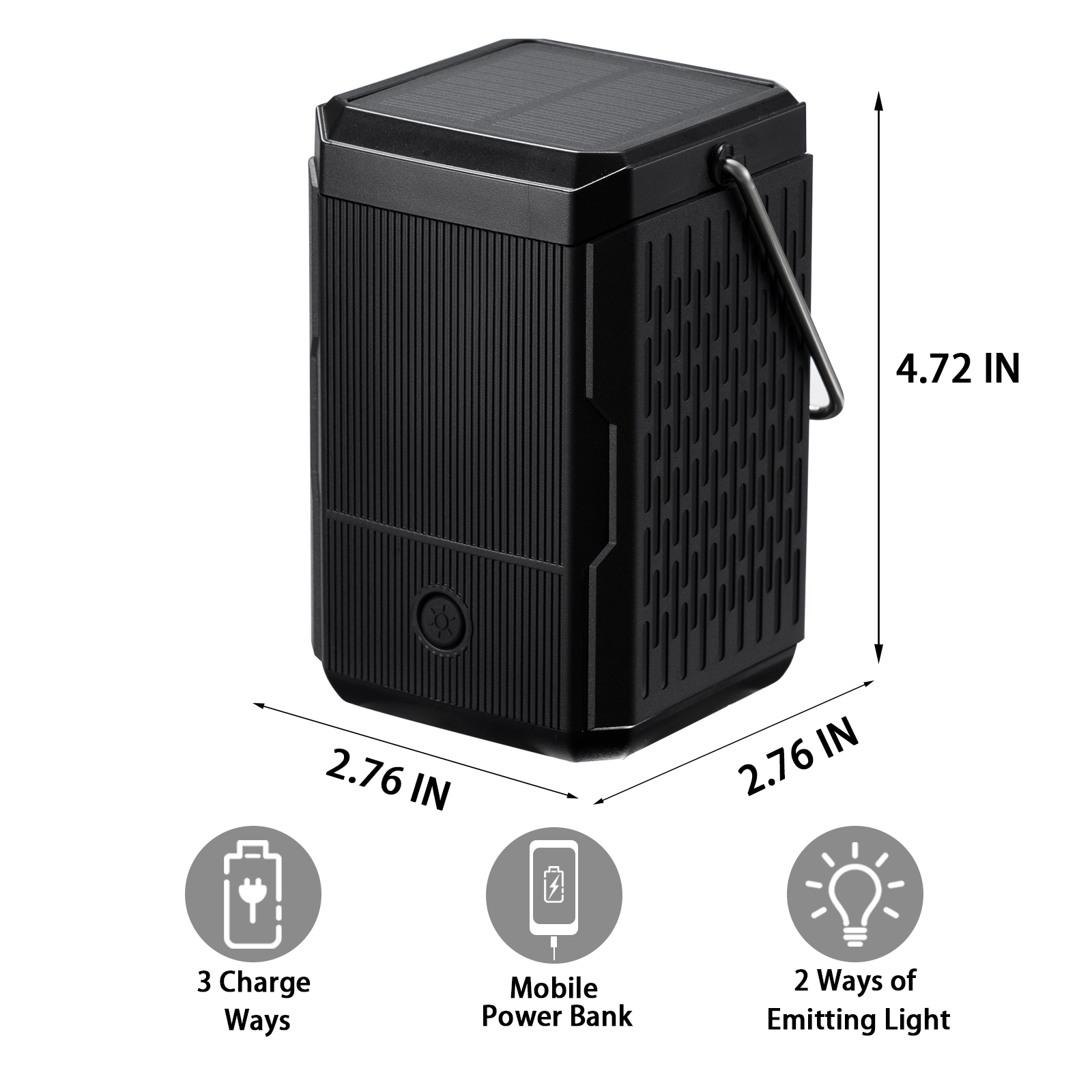 Emergency LED Camping Lantern 2000mah Collapsible Product for Outdoor Camping