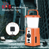 Portable NOAA Weather Radio Lantern Emergency Camping & Hiking Product with Solar & Hand Crank Charging Power Bank