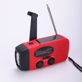 5000mAh Solar Crank Radio Flashlight AM FM NOAA Hand Crank Emergency Weather Forecast Power Bank