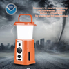 Portable NOAA Weather Radio Lantern Emergency Camping & Hiking Product with Solar & Hand Crank Charging Power Bank