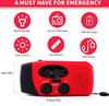 Emergency Solar Dynamo Flashlight Radio with AM/FM/NOAA weather band 2000mah power bank